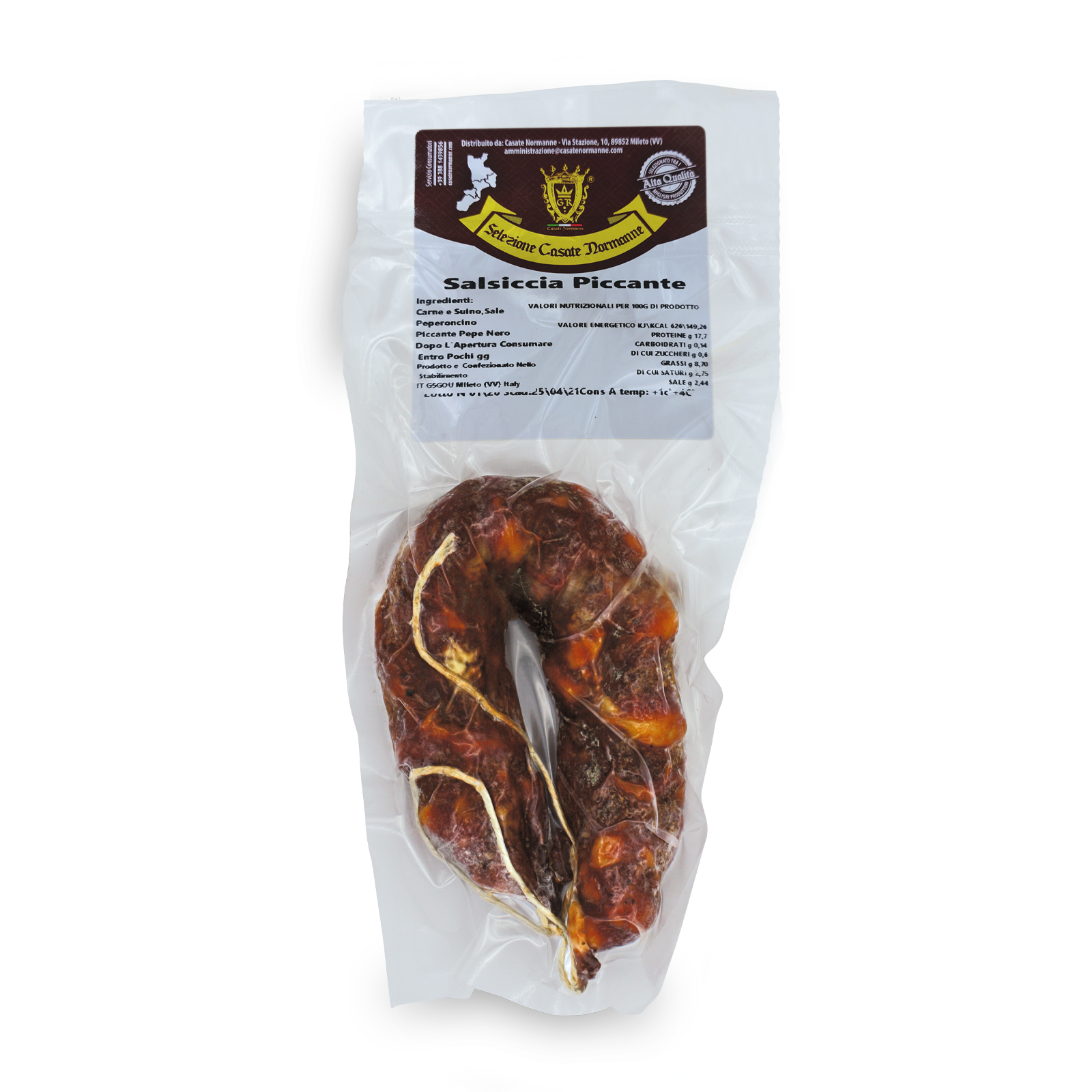 Salsiccia Arigianale Piccante Calabrese 400GR