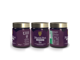 Confettura di mirtilli neri bio 260gr