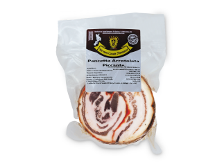 Pancetta Arrotolata Piccante Artigianale Calabria 450Gr